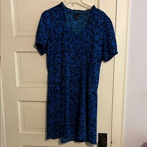 Vero Moda Blue and Black Mini Dress